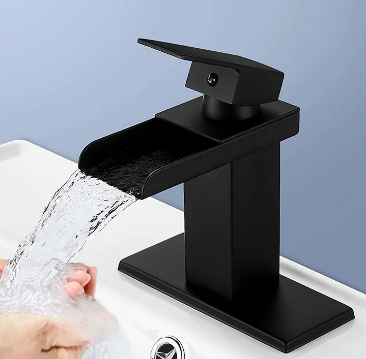 Matte Black Waterfall Bathroom Faucet: "Black Technology" landing in the bathroom market