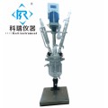 Lab vacuum pharmaceutical chemistry mixing glass reactor