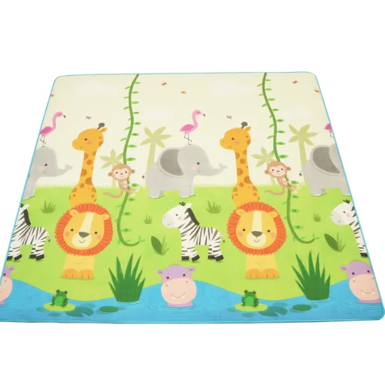 cartoon Children climbing seamless gap rolled-up play mat