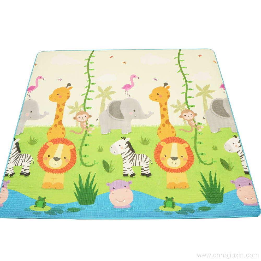 cartoon Children climbing seamless gap rolled-up play mat