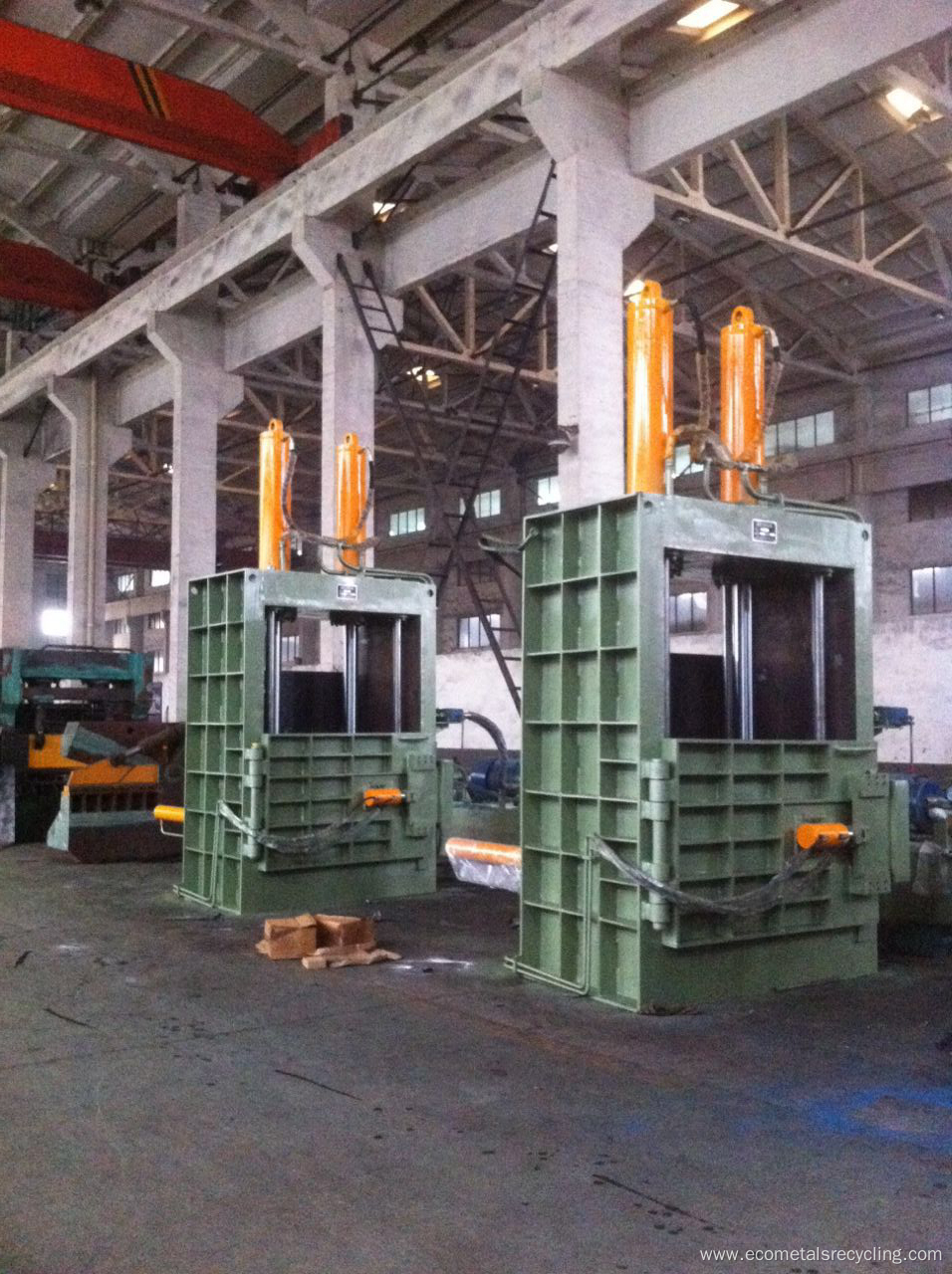 Vertical Aluminum Profile Cardboard Paper Plastic Baler