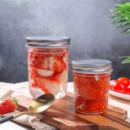 Fashion Spice Coffee Tea Sugar Canister Glass Bottle Rice Storage Container