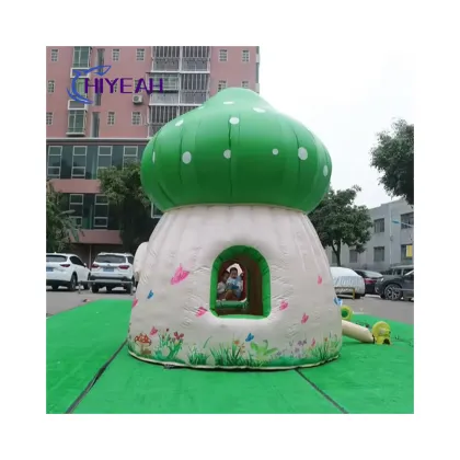Custom Inflatable Mushroom House: Mini Bounce House and Amusement Inflatable Mushroom Castle