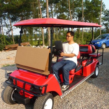 Carro de golf de 6 plazas con energía eléctrica