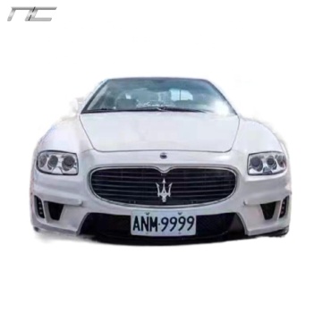 Bumper gentian kaca gaya WD dan kit skirt sampingan untuk Maserati Quattroporte 2004-2012