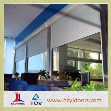 automatic electric elegant exterior roller shutter window for cafe room