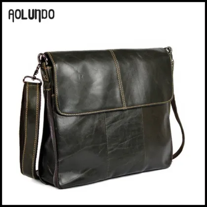 fashion men pure leather business bag and handbag