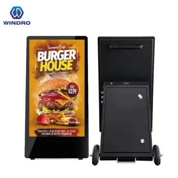 Removable 32"43"55" Waterproof Touchscreen LCD Advertising Display with Battery