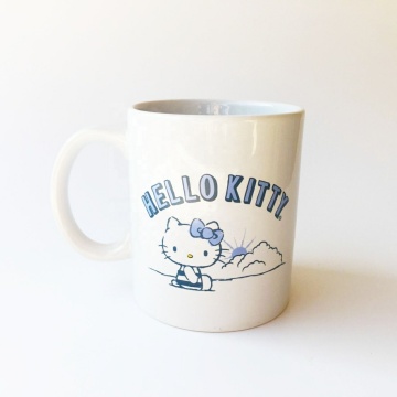 Big Capacity 15oz/450ml White Ceramic Mug with Printed Logo