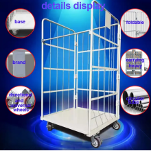 Medium Duty Metal Roll Cage Trolley Cart