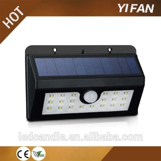 20led solar motion sensor led solar garden light outdoor wall lamp