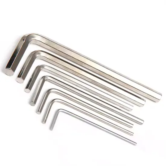 Factory Supply: High-Quality DIN911 Metric & Inch Size Wrenches for Socket, Allen, Torx Drive, Key Screw, Hexagon, and Hex Head Applications - Carbon Steel L-Shape Wrenches