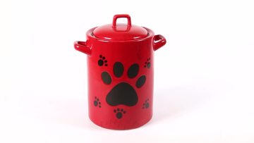 Pet storage food kitchen container ceramic cookie jar