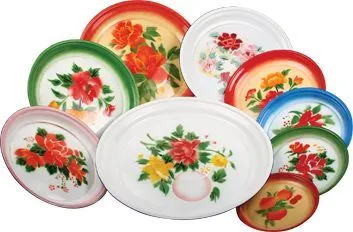 China High Quality Hot Sale Enamel Plate Set