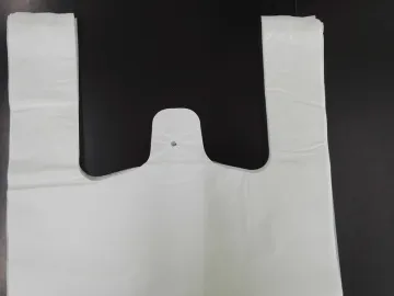 Hot Sales Nice Logo Thank You Printed Heavy Duty Clear Plastic Grocery T-Shirt Bags