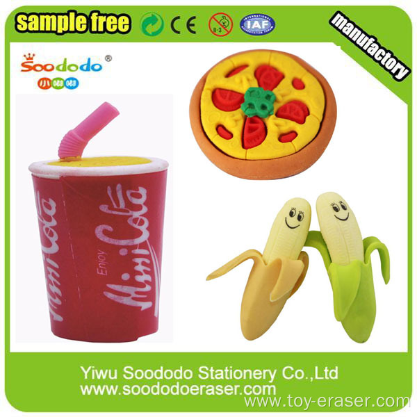 Promotional Food Shapes Pencil Erasers