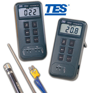 TES-1303 Dual Input K Type Thermometer