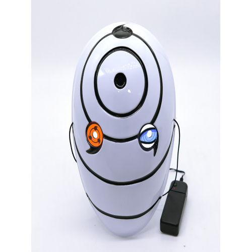 Máscara de cosplay de Naruto Obito iluminada por LED