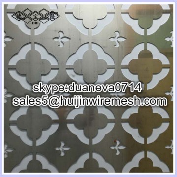 huijin factory aluminum decorative pattern perforated sheet