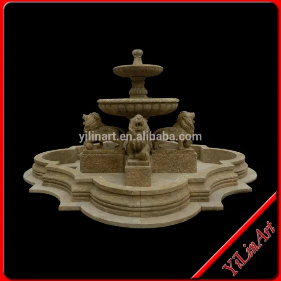 Stone Fountain With Lion Carving (YL-Z019)