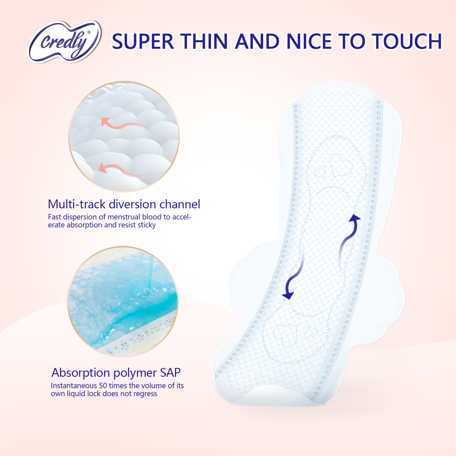 credly sanitary pads