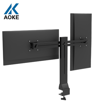 Aluminum Dual Monitor Arm Desktop Mount for Laptop and Monitor Stand