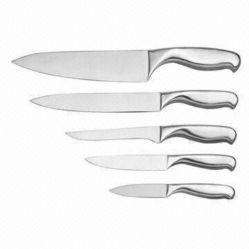 Kitchen Knife Set, made of stainless steel with wooden handle
