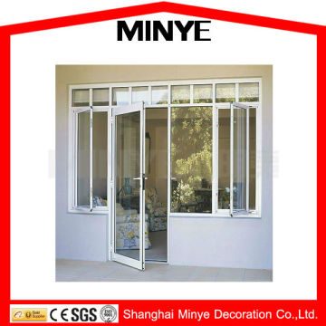 upvc door and window/double opening casement window/good designed pvc window