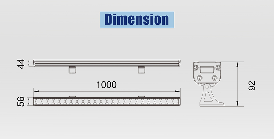 48W WALL WASHER SIZE