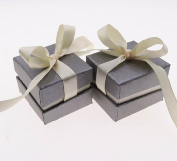 Custom Box Box Ribbon Bowknot Box för Smycken