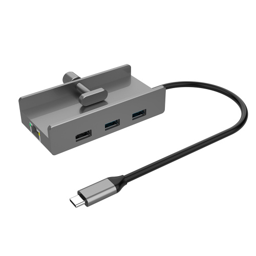 USB-C Clamp Hub Adapter USB-C Clamp Hub Adapter Dock 8-in-1 4K HDMI Factory