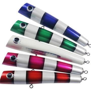 OEM Popper Wooden Trolling Lure 220 มม. Floating Boat Fishing Fishing Fishing สำหรับปลาทูน่าและ GT