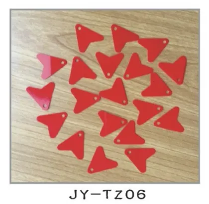 Fishing gear accessories red heart-shaped fishtail parts used with fishing spoon