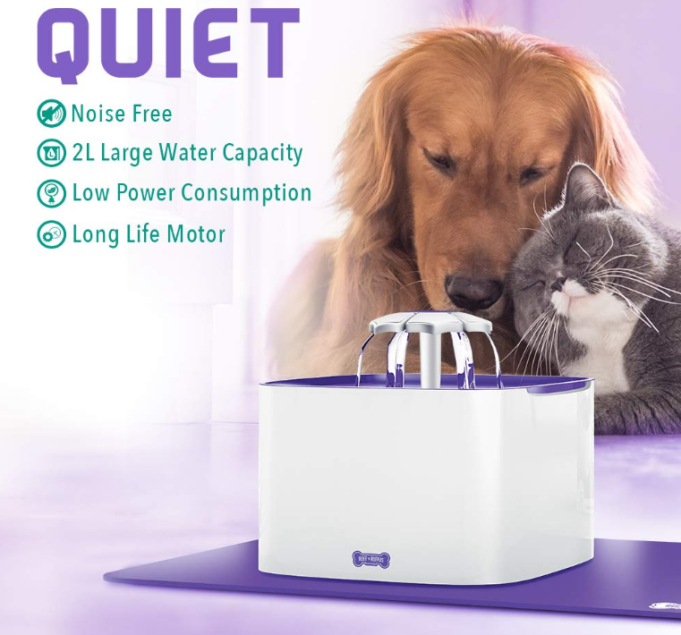 Cat Drinking Water Fountain with 3 Free Filters