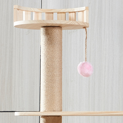 Cartoon Cat Tree Nest Drum Toy