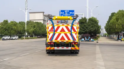 Anti collision sprinkler truck