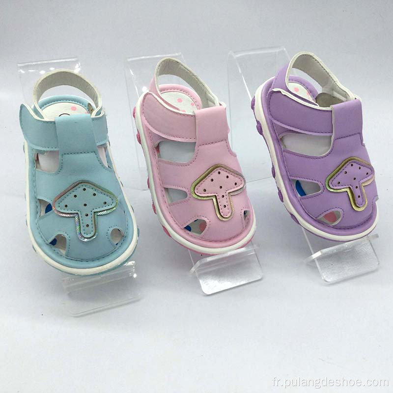 jolies sandales chaussures pu bébé fille