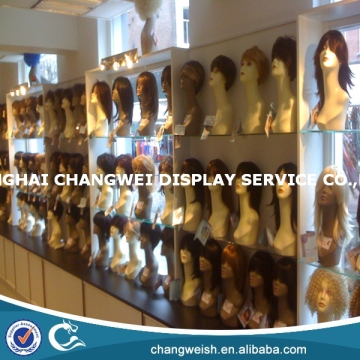 glass and wooden hair product display stands,product display stands