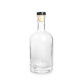 Bouteille de vodka en verre rond de 375 ml de haute qualité