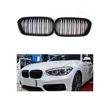 M Style Kidney Grille para 2015-2017 BMW 1 Serie F20 F21 LCI DUAL SLATS GRILLE