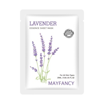 Private Label Custom Lavender Face Sheet Mask