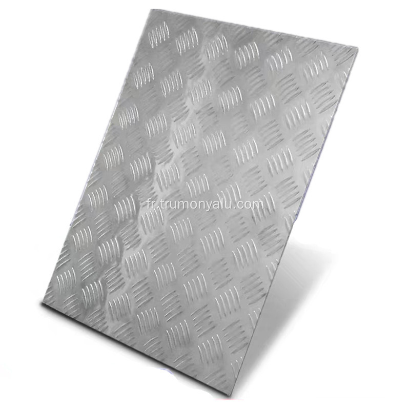 Feuille à carreaux en aluminium de hauteur de barre élevée pour remorque