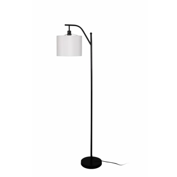 Modern tradizionale lampada a pavimento ad arco con elegante tonalità di tamburo per camera da letto e soggiorno
