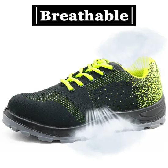 Non slip men steel toe safety shoes