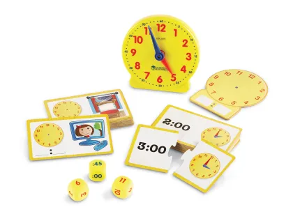 Montessori Sensory Toys: Comprehensive Educational Clock for Kids - Fostering Mathematics, Clocks and Time Understanding through Interactive Play