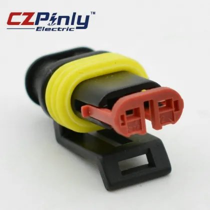 2 Pin Tyco TE Connectivity AMP Wiring Automotive Connector 282080-1
