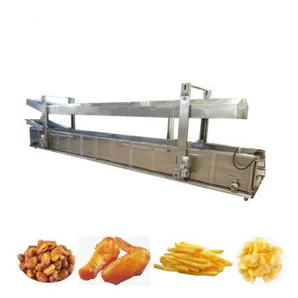 Automatic Belt Type Continuous Nuts Peanuts Frying Machine