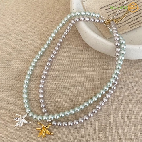 Elegant Vintage Pearl Beads Fashion Necklace for Women