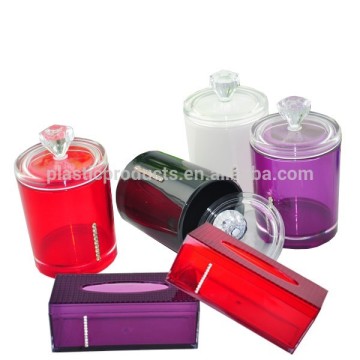 High quality christmas gift plastic box toothpick holder with diamond