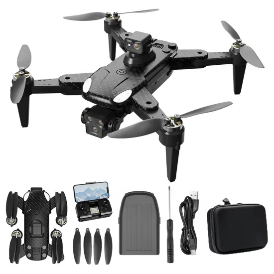 New GPS Auto Return Drone with 4K Dual Camera, Mini Helicopter Quadcopter, Obstacle Avoidance & Foldable RC FPV Technology